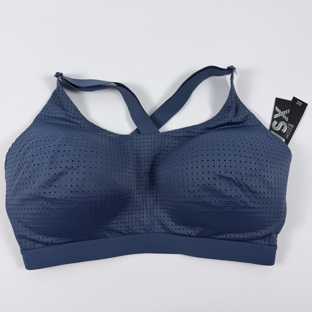 Victoria's Secret VSX Lightweight Mesh Wireless Sports Bra Blue 34DD NWT